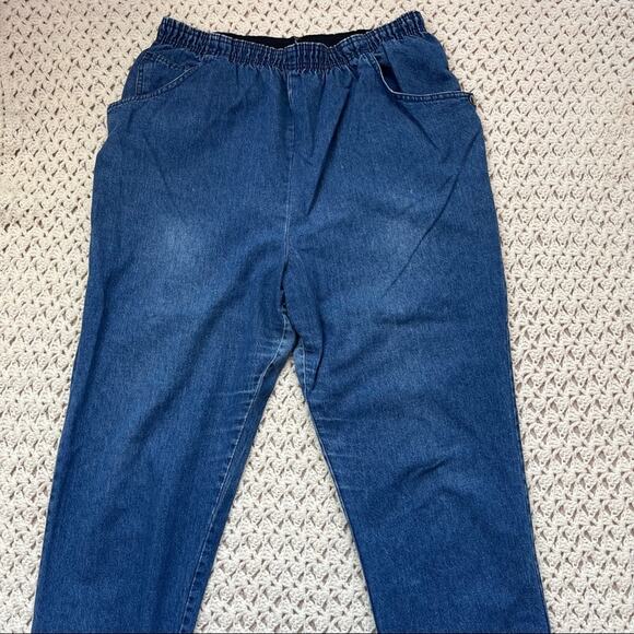 Vintage 80s Relaxed Baggy Medium Wash Jeans Size Large XL - Picture 3 of 9